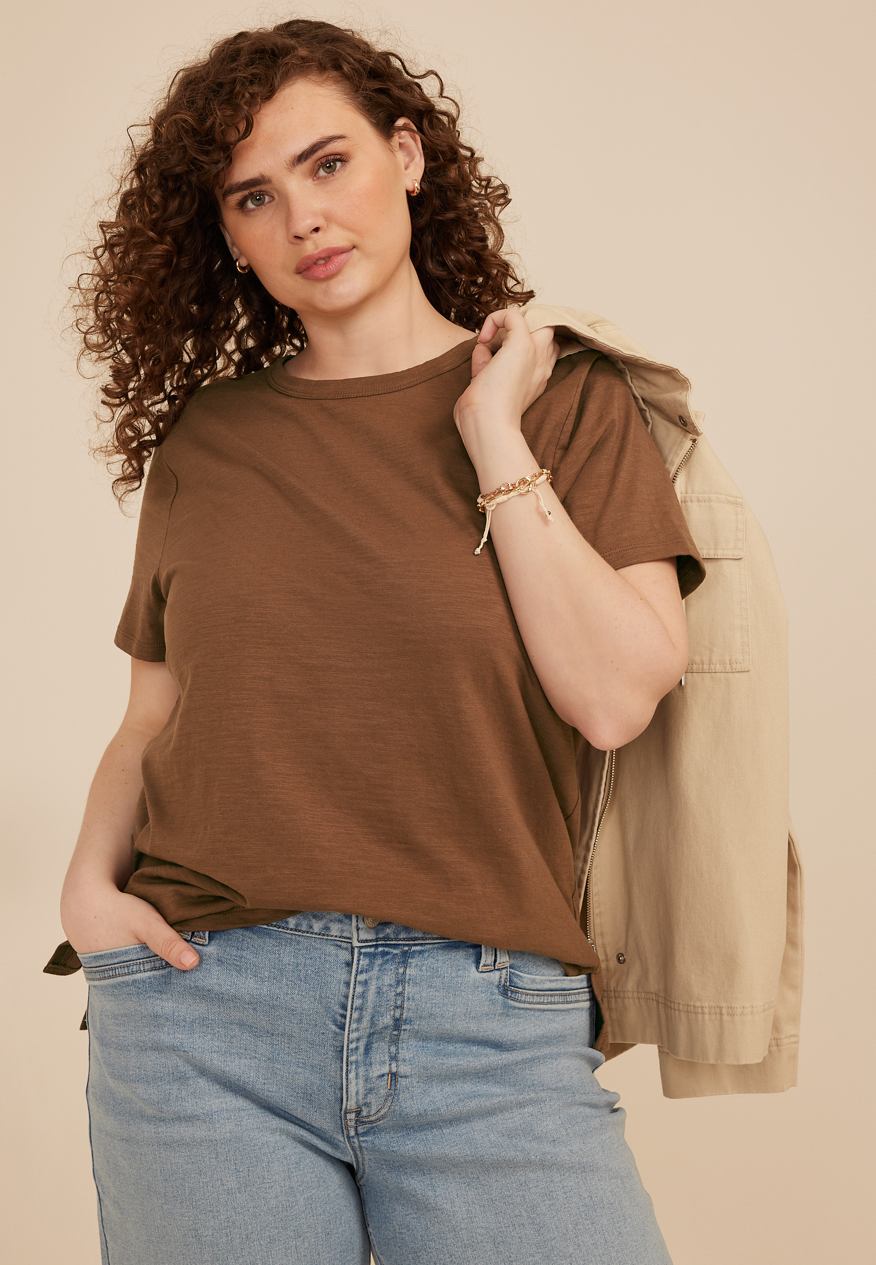 Plus Size 24/7 Dawson Crew Neck Tee