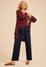 Silver Jeans Co.&reg; Willow Mid Rise Relaxed Straight Jean, C258, small