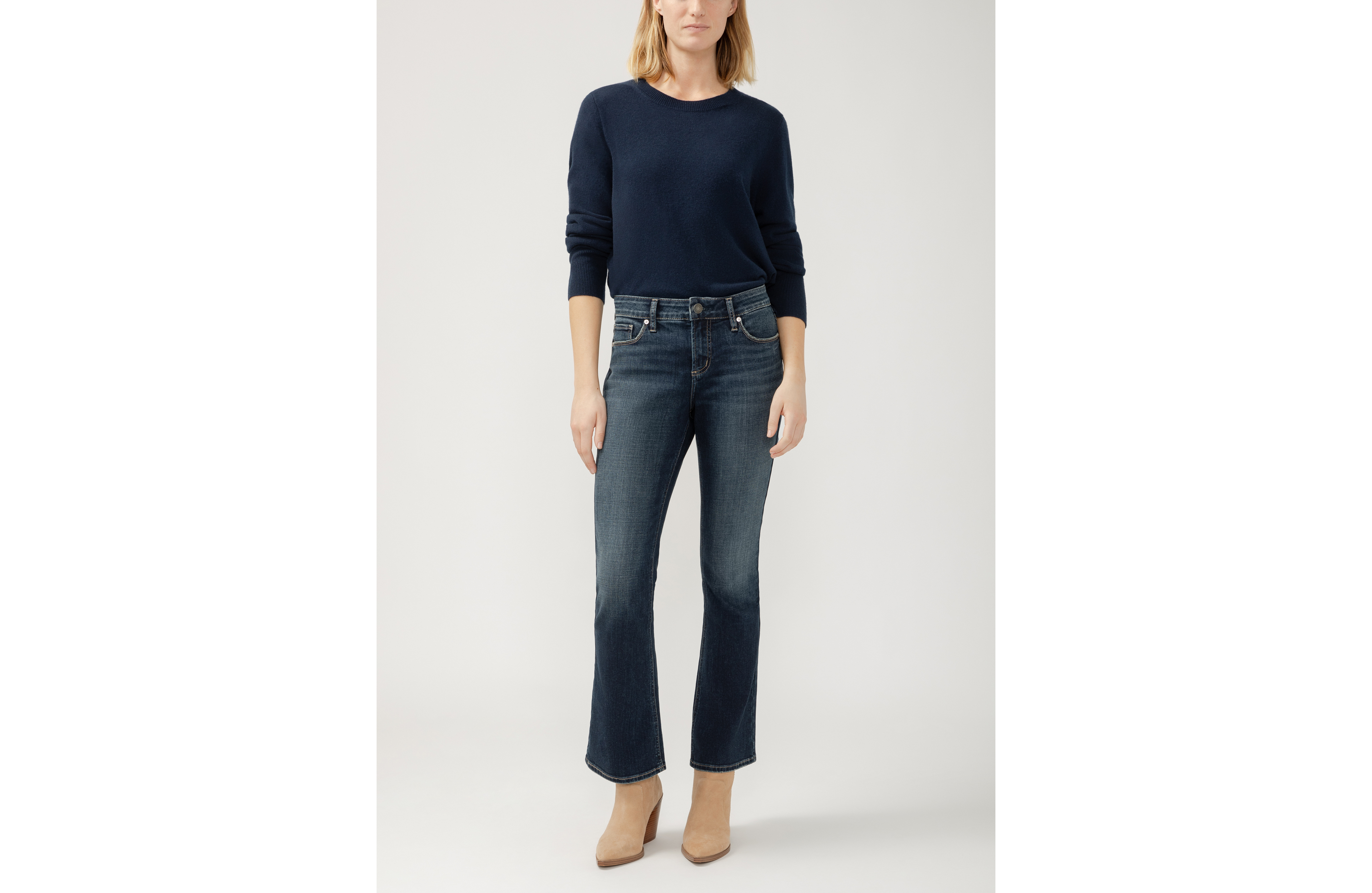 Silver Jeans Co.® Elyse Curvy Mid Rise Bootcut Jean