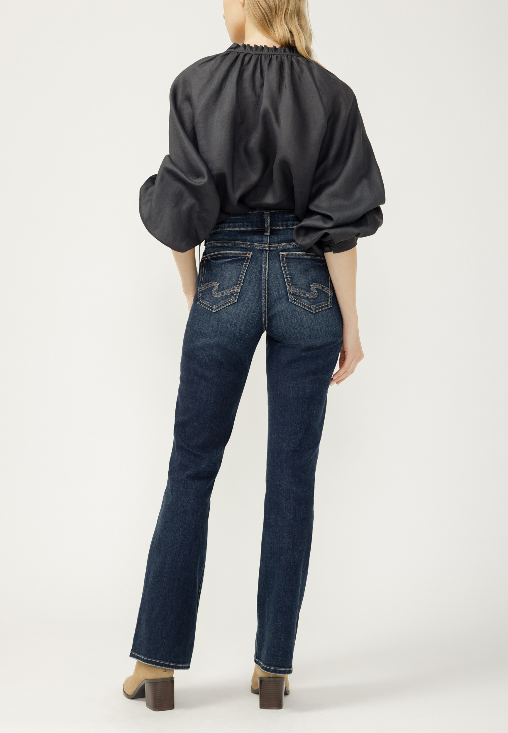 Silver Jeans Co.&reg; Elyse Curvy Mid Rise Bootcut Jean, C258, large