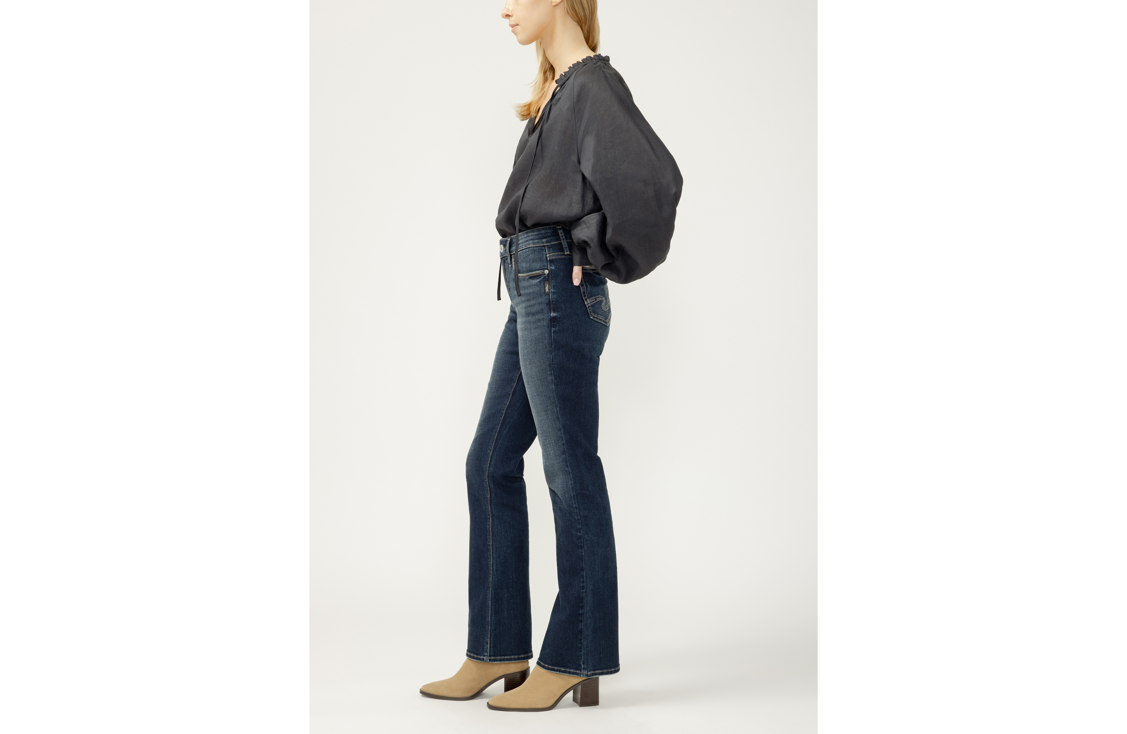 Silver Jeans Co.® Elyse Curvy Mid Rise Bootcut Jean