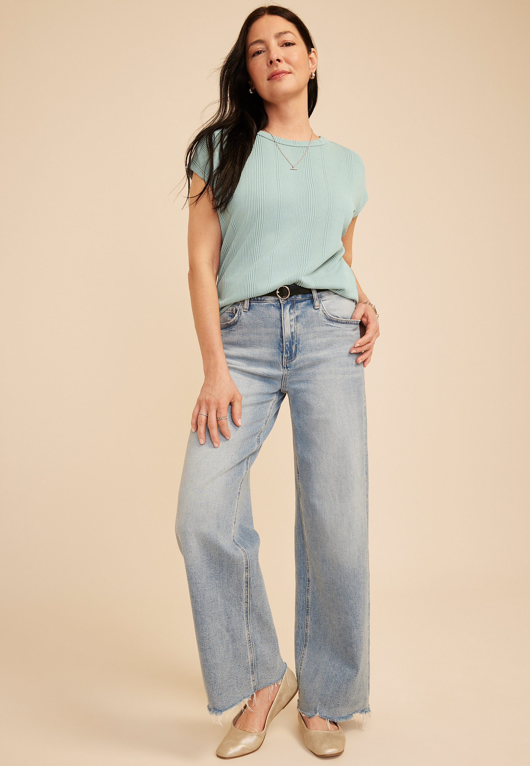 24/7 Variegated Wavy Tee