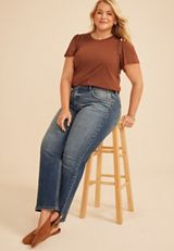 Plus Size KanCan&trade; High Rise Tinted Straight Jean, C258, small