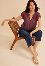 Delton Henley Blouse, C8758, small
