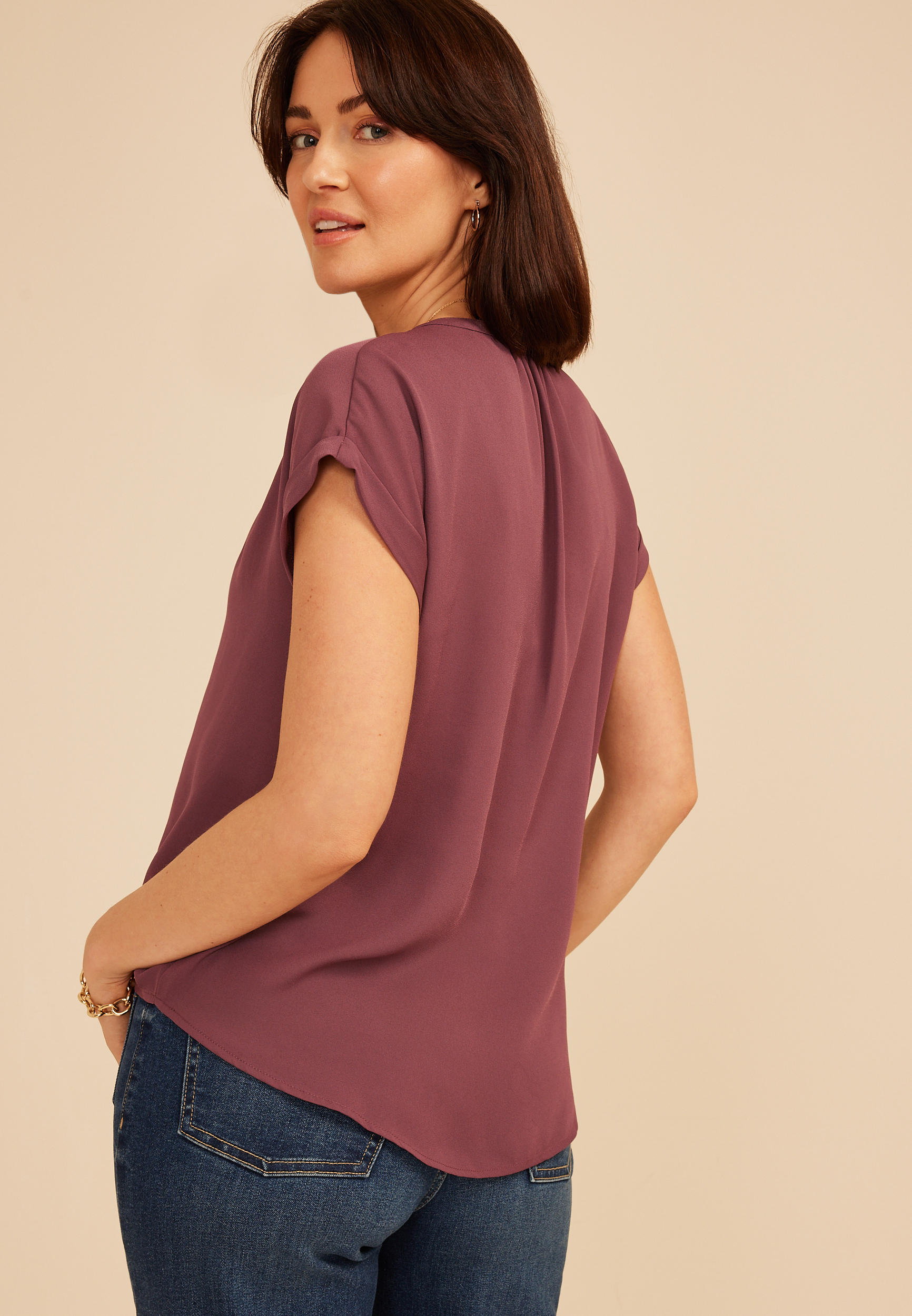 Delton Henley Blouse, C8758, large