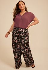 Plus Size Delton Henley Blouse, C8758, small