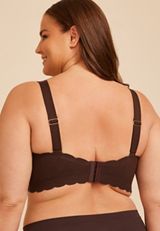 Invisibliss Lace Back Bralette, COFFEE BEAN, small