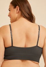 True Stretch Seamless Ribbed Bralette, C4033, small