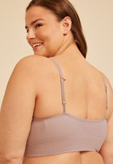 True Stretch Seamless Ribbed Bralette, C5780, small