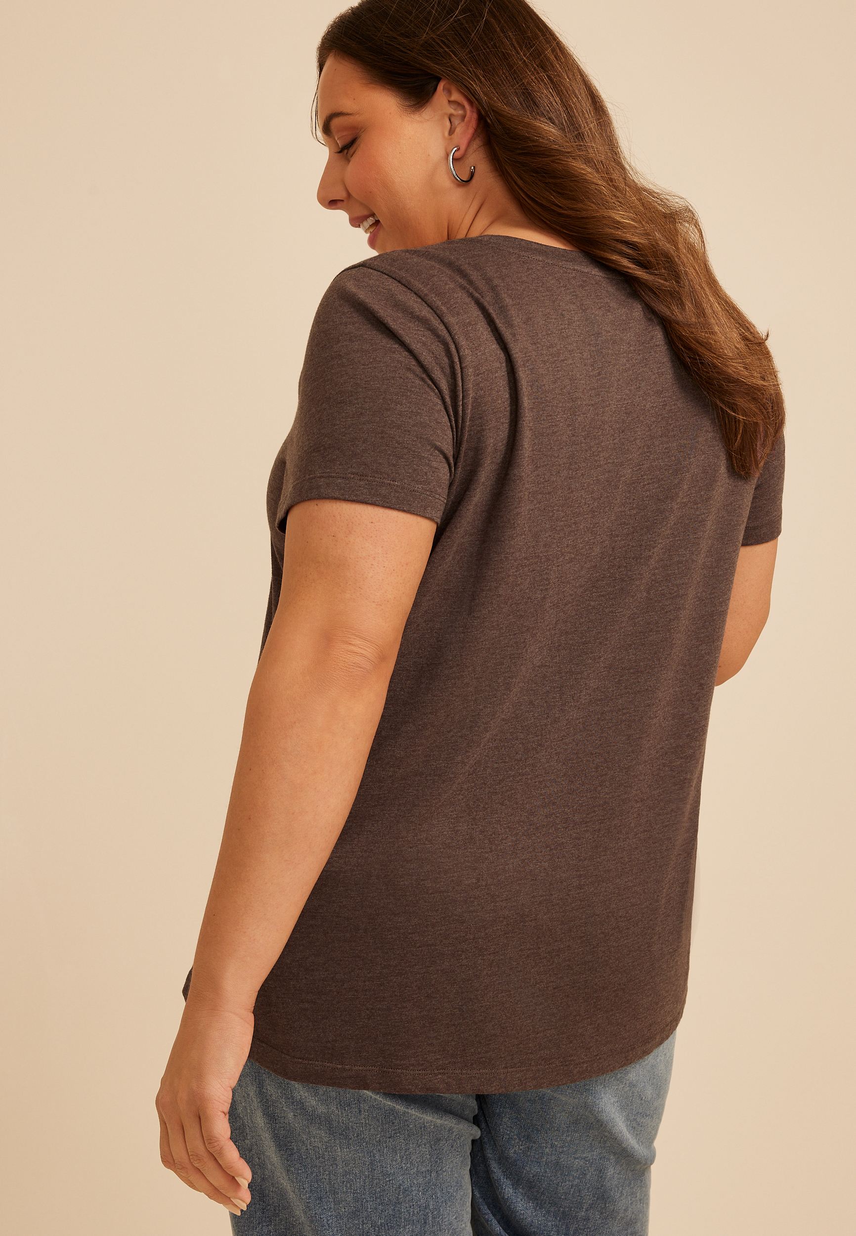 Plus Size Kind Words Are Like Honey Classic Fit Graphic Tee, COFFEE BEAN, large