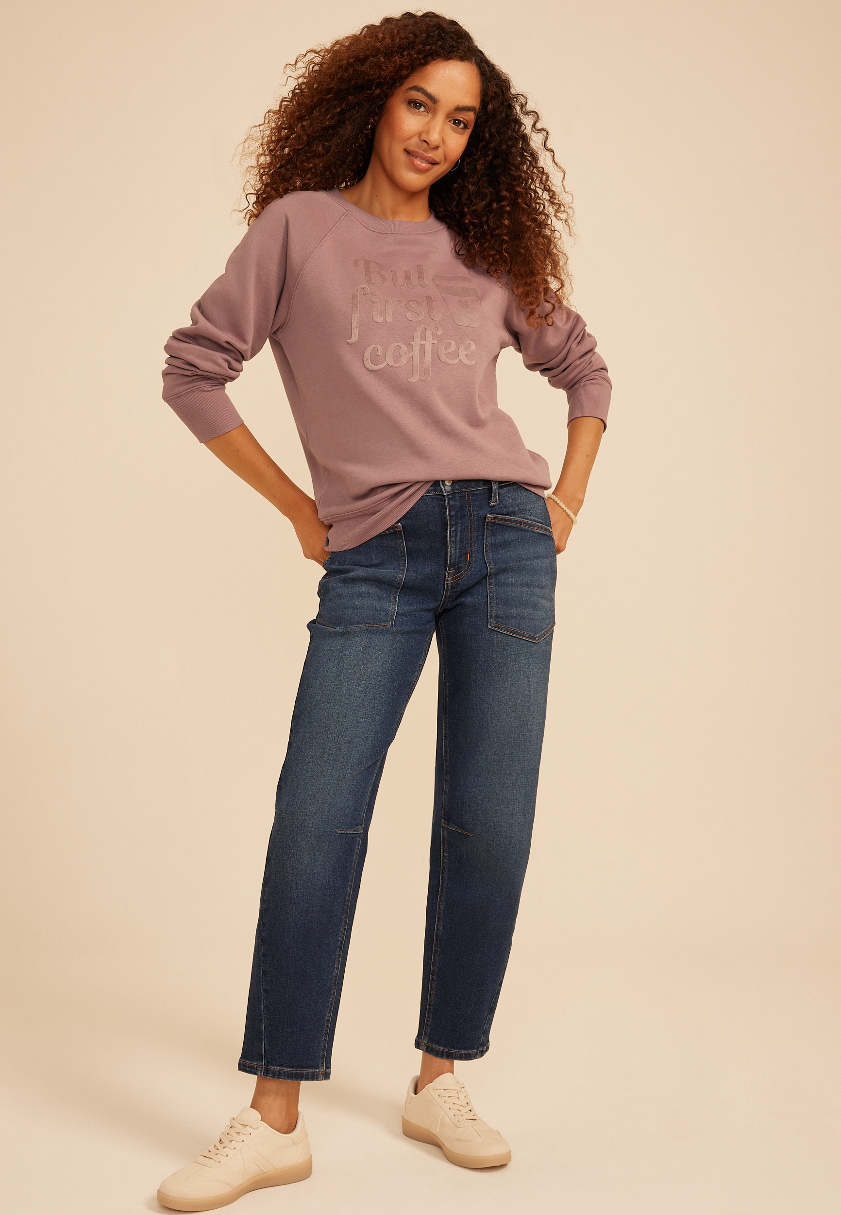 But First Coffee Sweatshirt, C9247, large