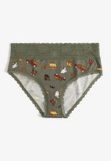 Simply Comfy Cotton Fall Icons Hipster Panty, C3145, small