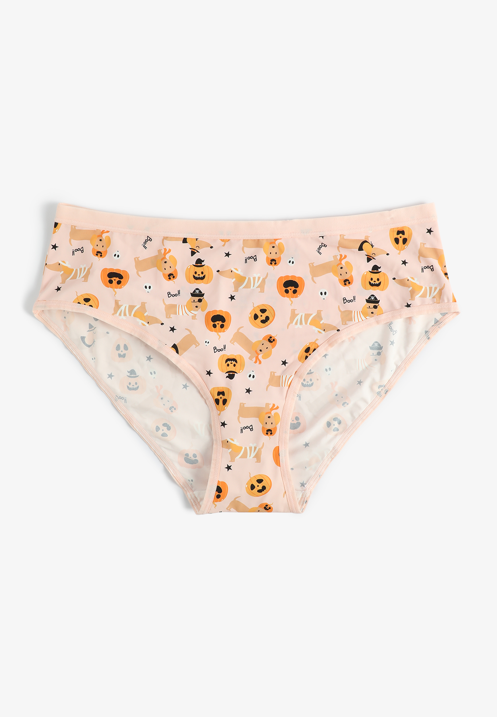 True Stretch Jersey Halloween Dog Pumpkin Hipster Panty
