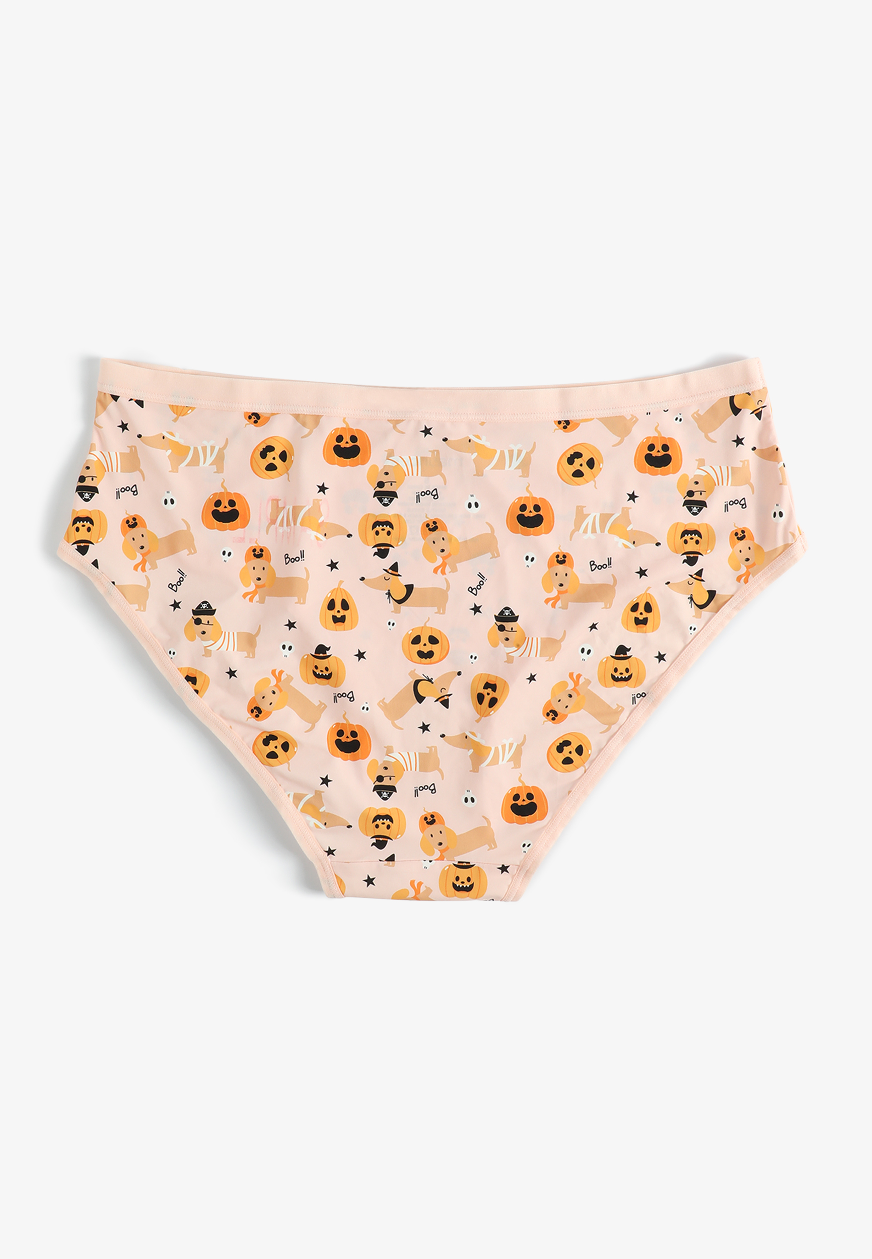 True Stretch Jersey Halloween Dog Pumpkin Hipster Panty, C1980, large
