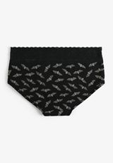 Simply Comfy Cotton Halloween Bat Boybrief Panty, C1756, small