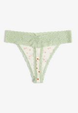 Simply Comfy Cotton Pumpkin Print Thong Panty, C1524, small