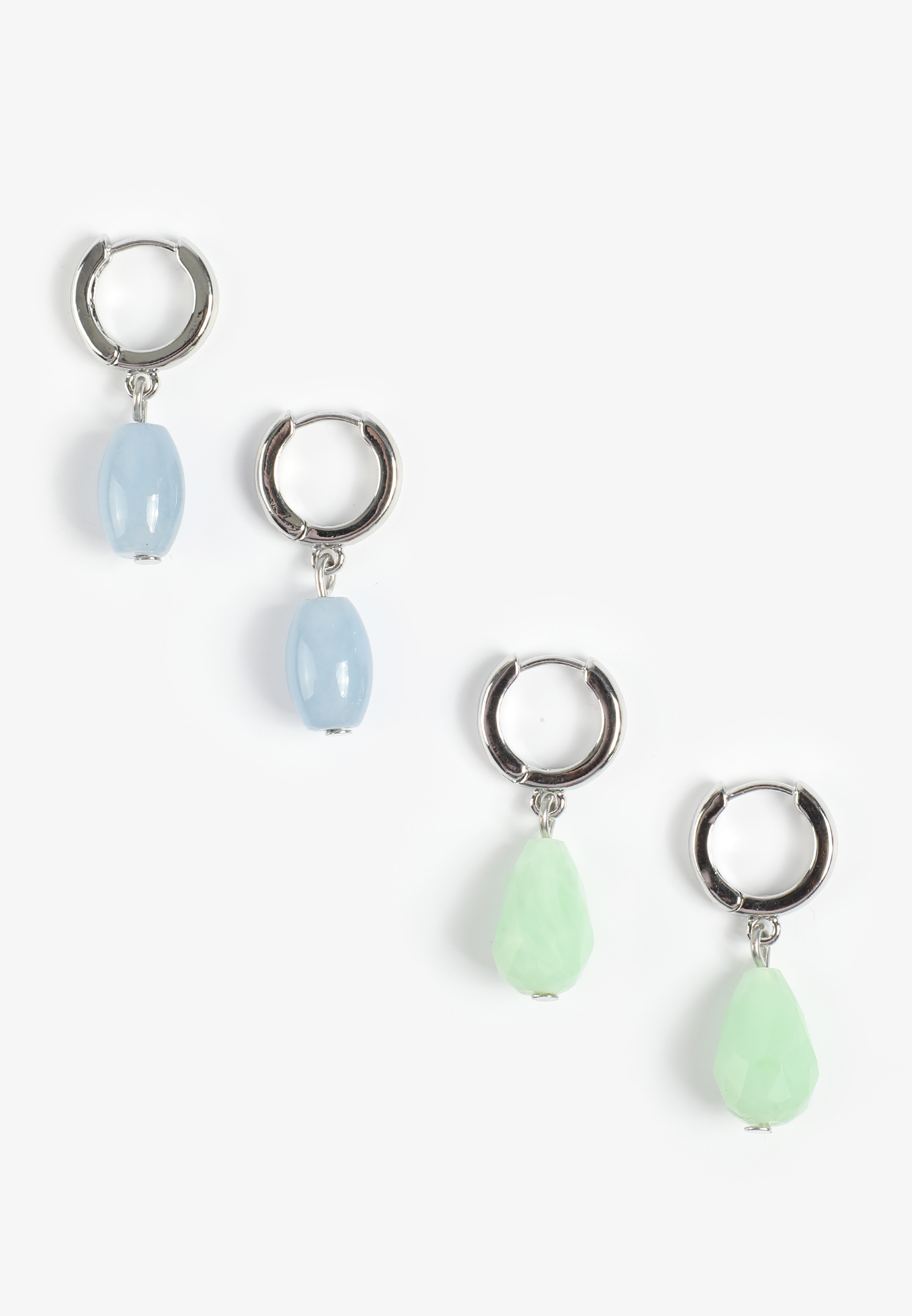 2 Pack Semi Precious Angelite Earring Set