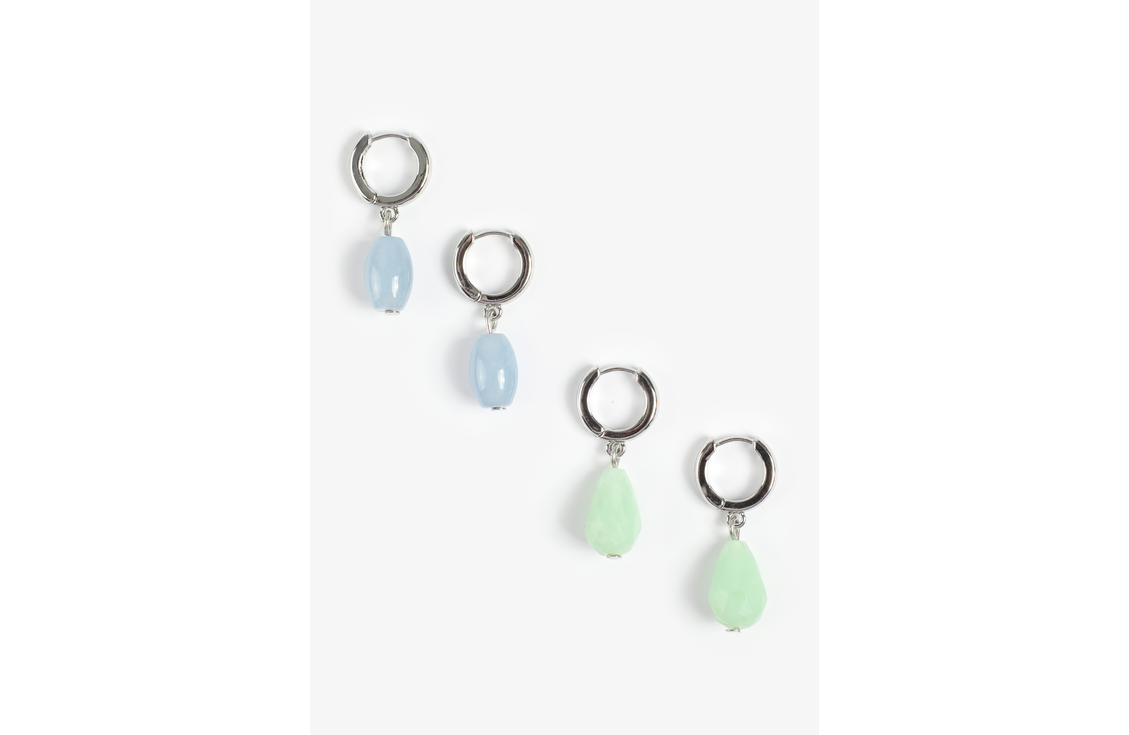2 Pack Semi Precious Angelite Earring Set