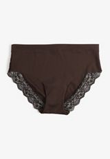 Invisibliss Lace Back High Waist Hipster Panty, COFFEE BEAN, small