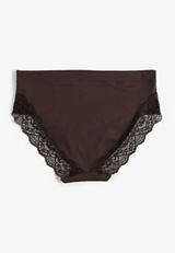 Invisibliss Lace Back High Waist Hipster Panty, COFFEE BEAN, small