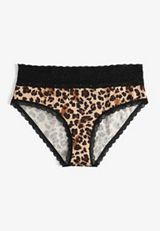 Simply Comfy Cotton Animal Print Hipster Panty, C1756, small