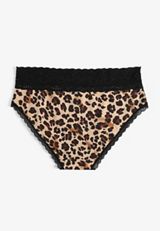 Simply Comfy Cotton Animal Print Hipster Panty, C1756, small