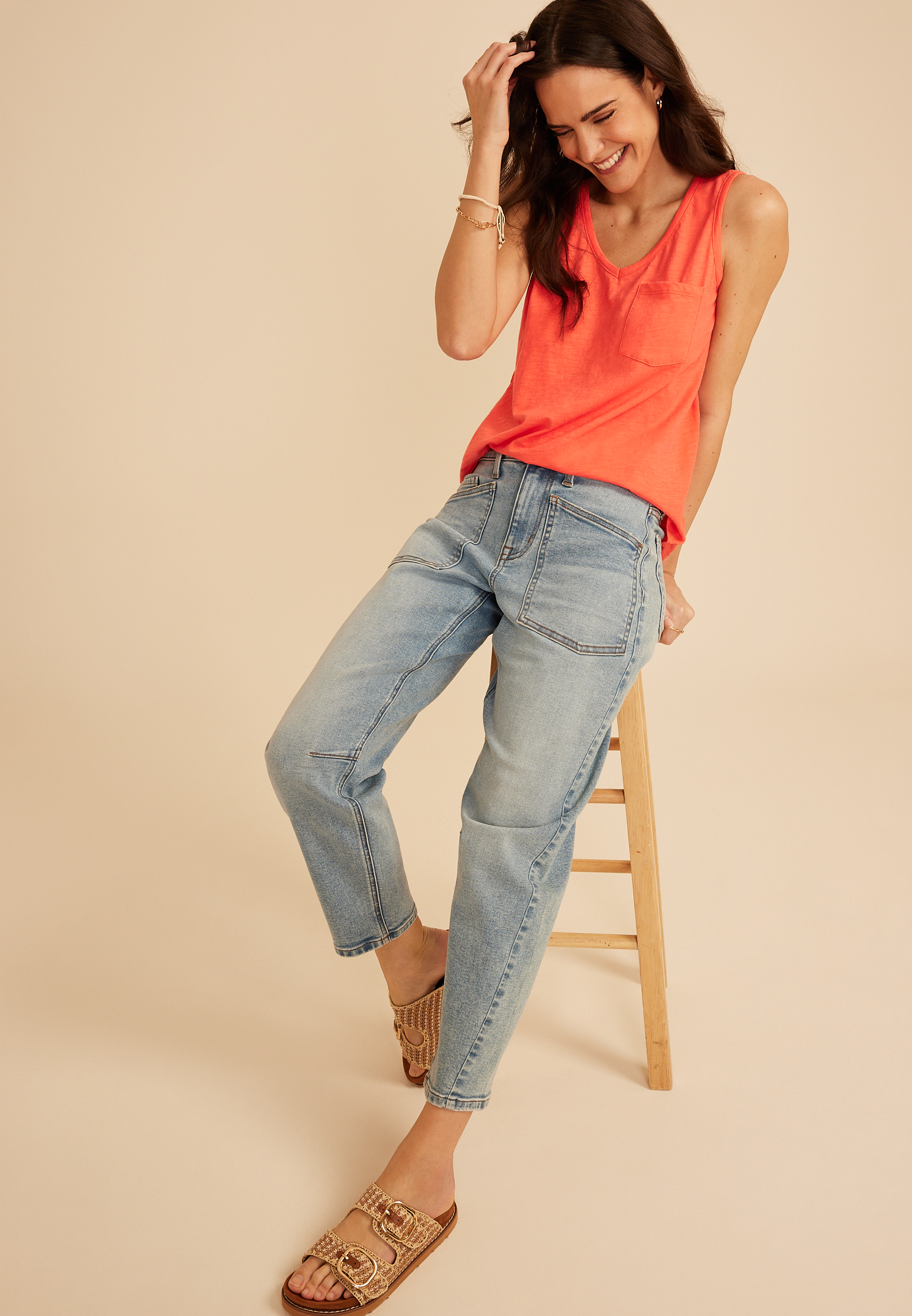 24/7 Cotton Pocket Tank Top - thumbnail 6