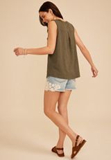 24/7 Cotton Pocket Tank Top, C7657, small