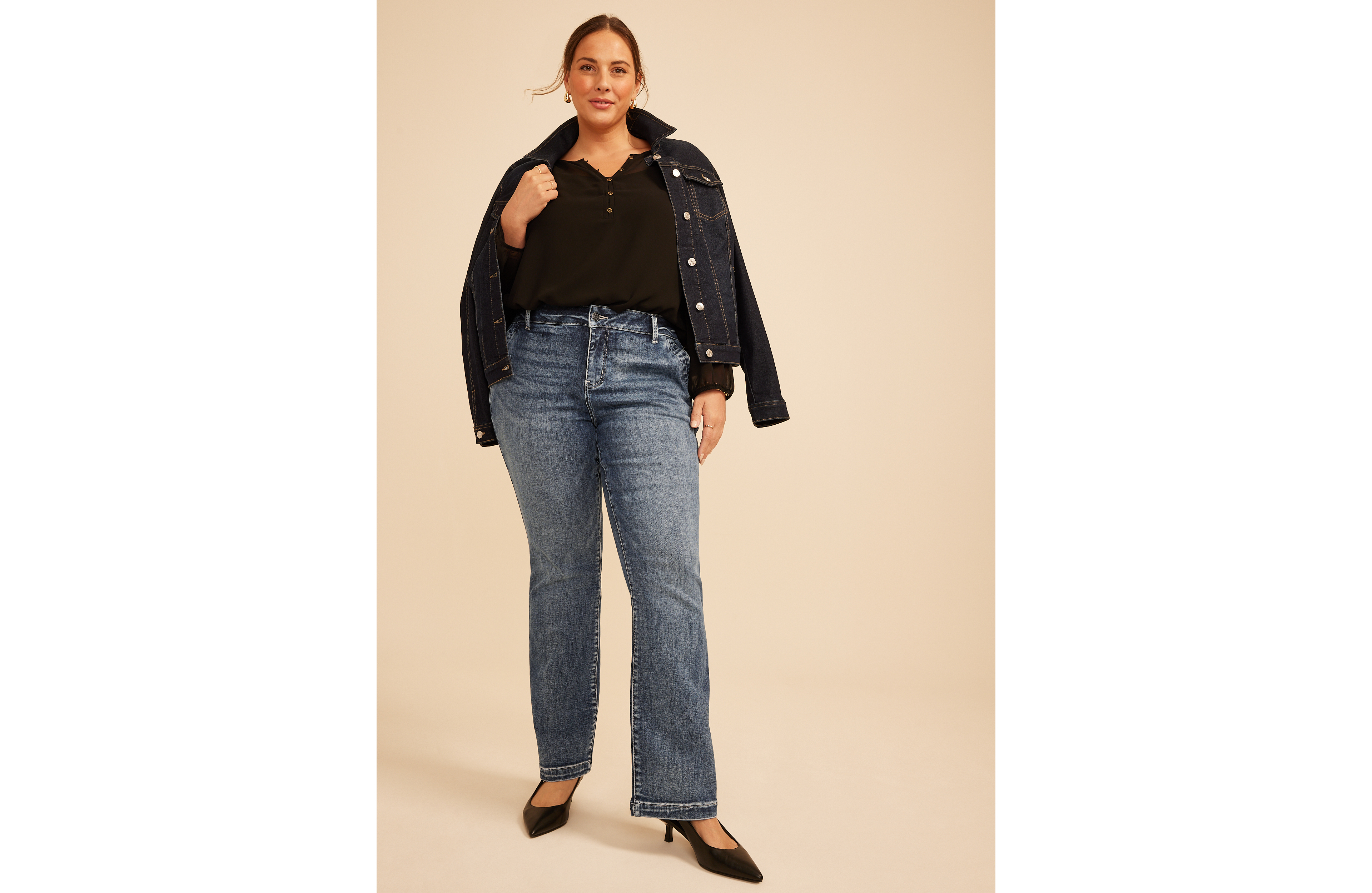 Plus KanCan™ Mid Rise Trouser Pocket Bootcut Jean