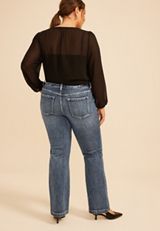 Plus Size KanCan&trade; Mid Rise Trouser Pocket Bootcut Jean, C258, small