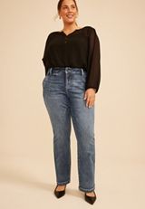 Plus Size KanCan&trade; Mid Rise Trouser Pocket Bootcut Jean, C258, small