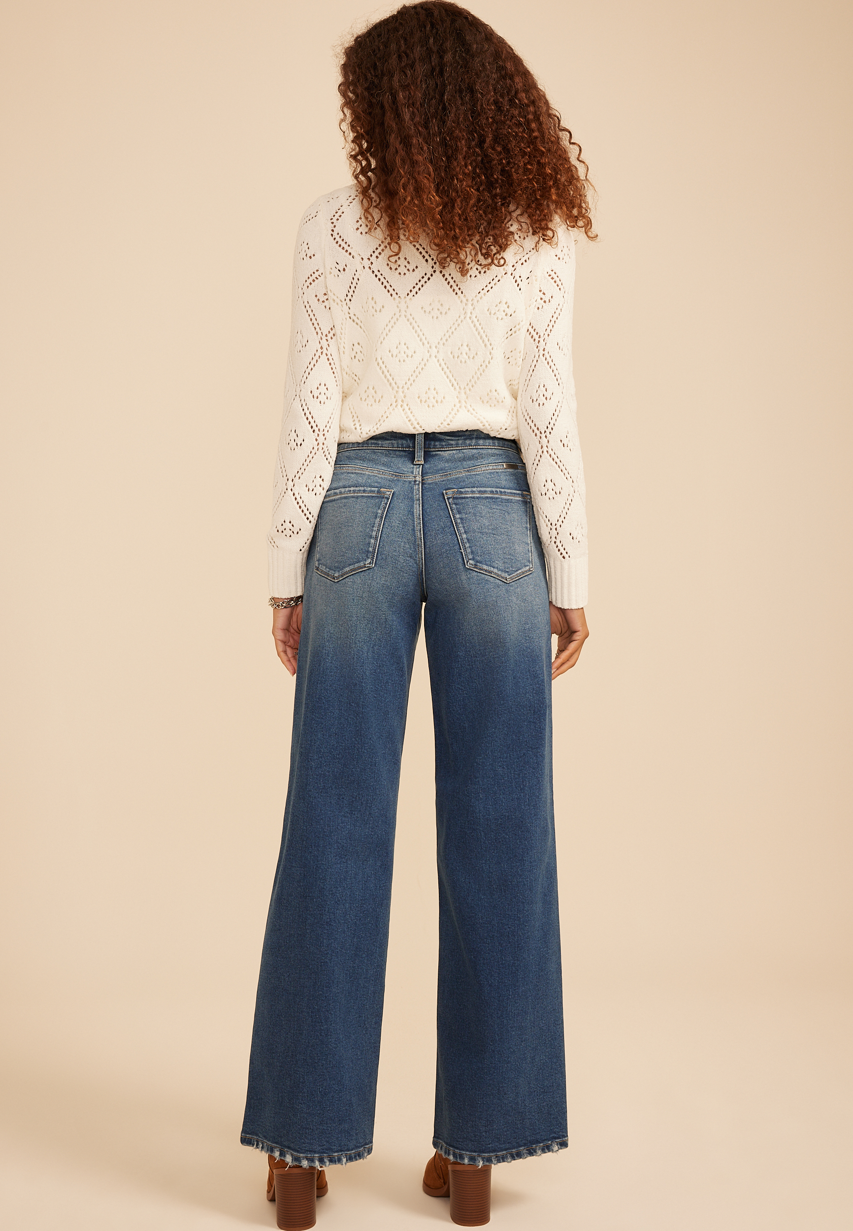 KanCan™ High Rise Ripped Wide Leg Jeans, C258, large