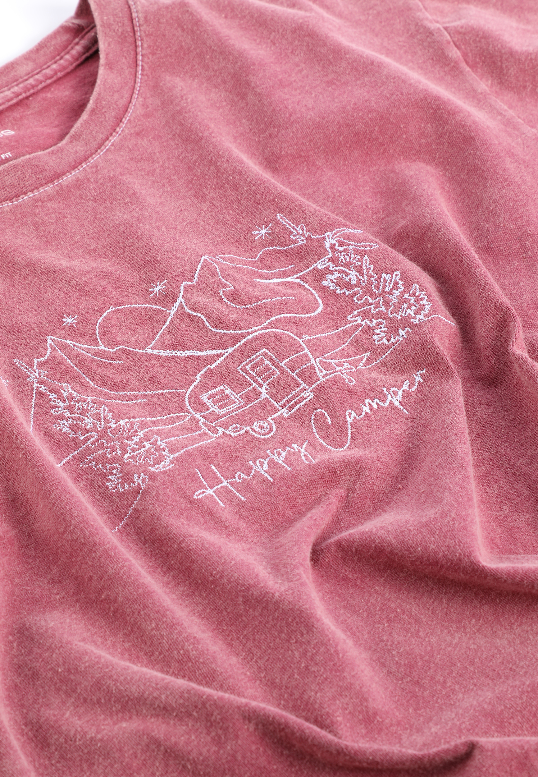 Happy Camper Standard Fit Graphic Tee, C4547, large