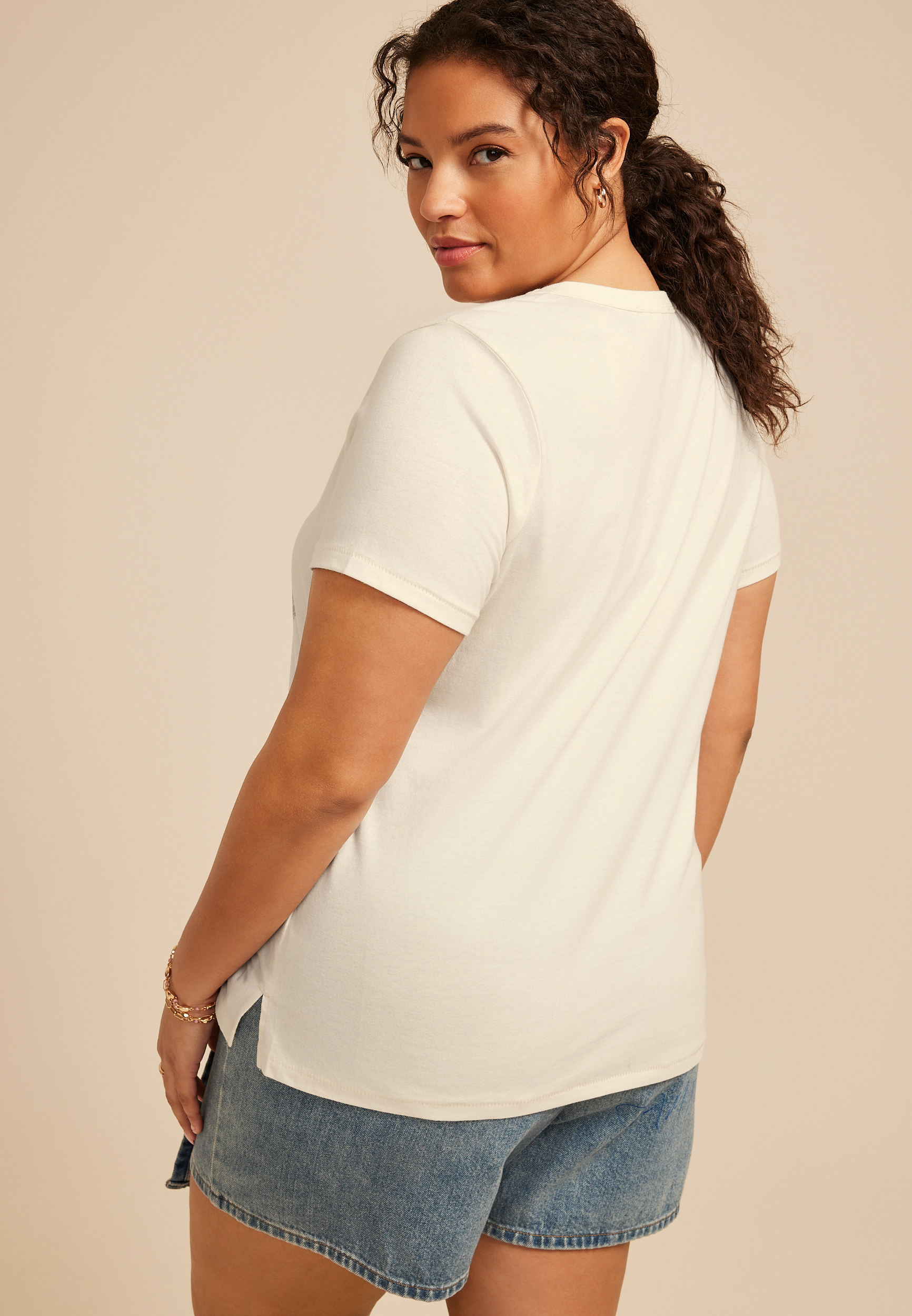 Plus Size Hang In There Classic Fit Graphic Tee, C2789, large