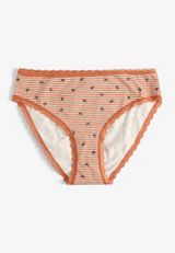 Simply Comfy Cotton Spider Print Bikini Panty, C9564, small