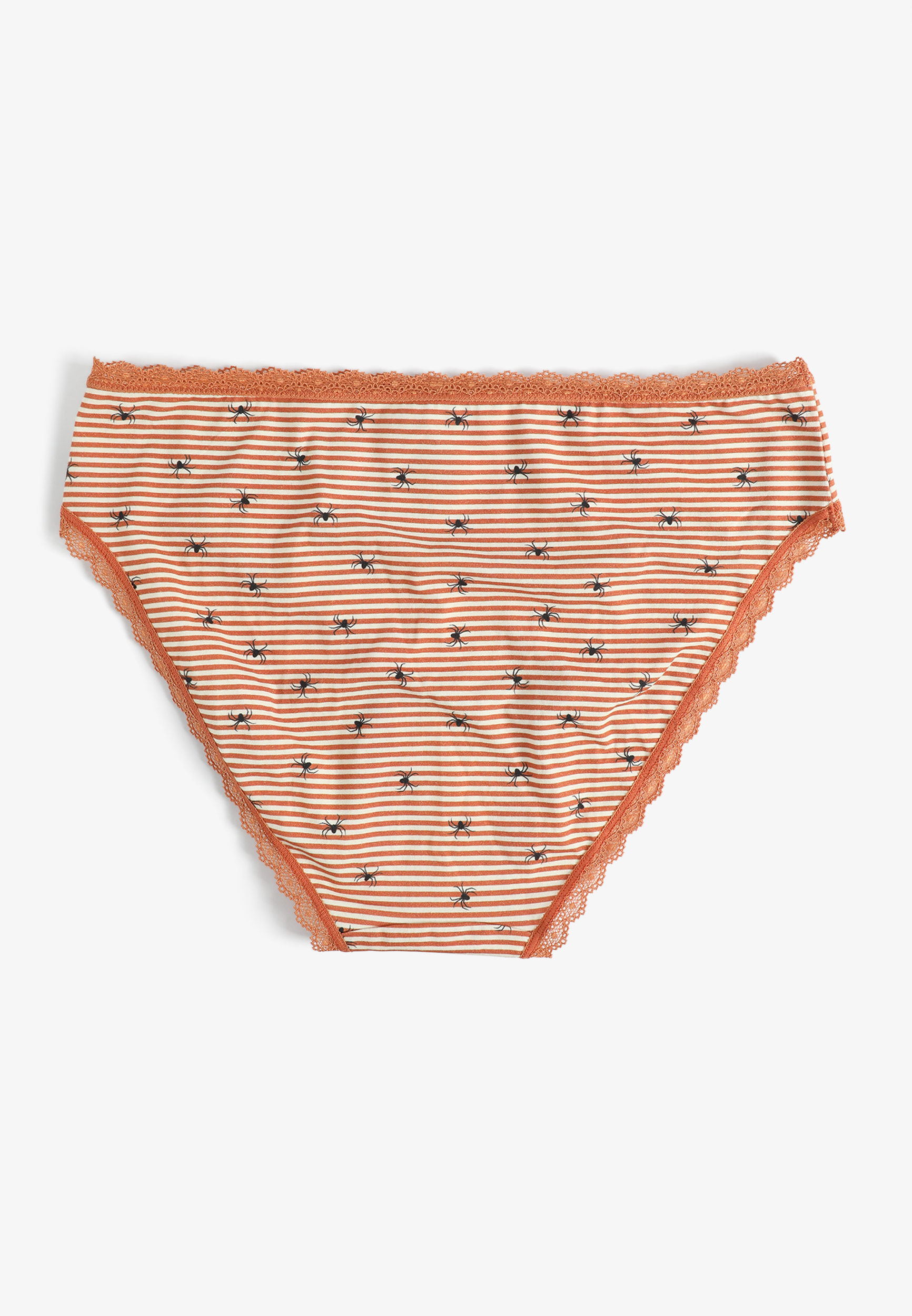 Simply Comfy Cotton Spider Print Bikini Panty, C9564, large