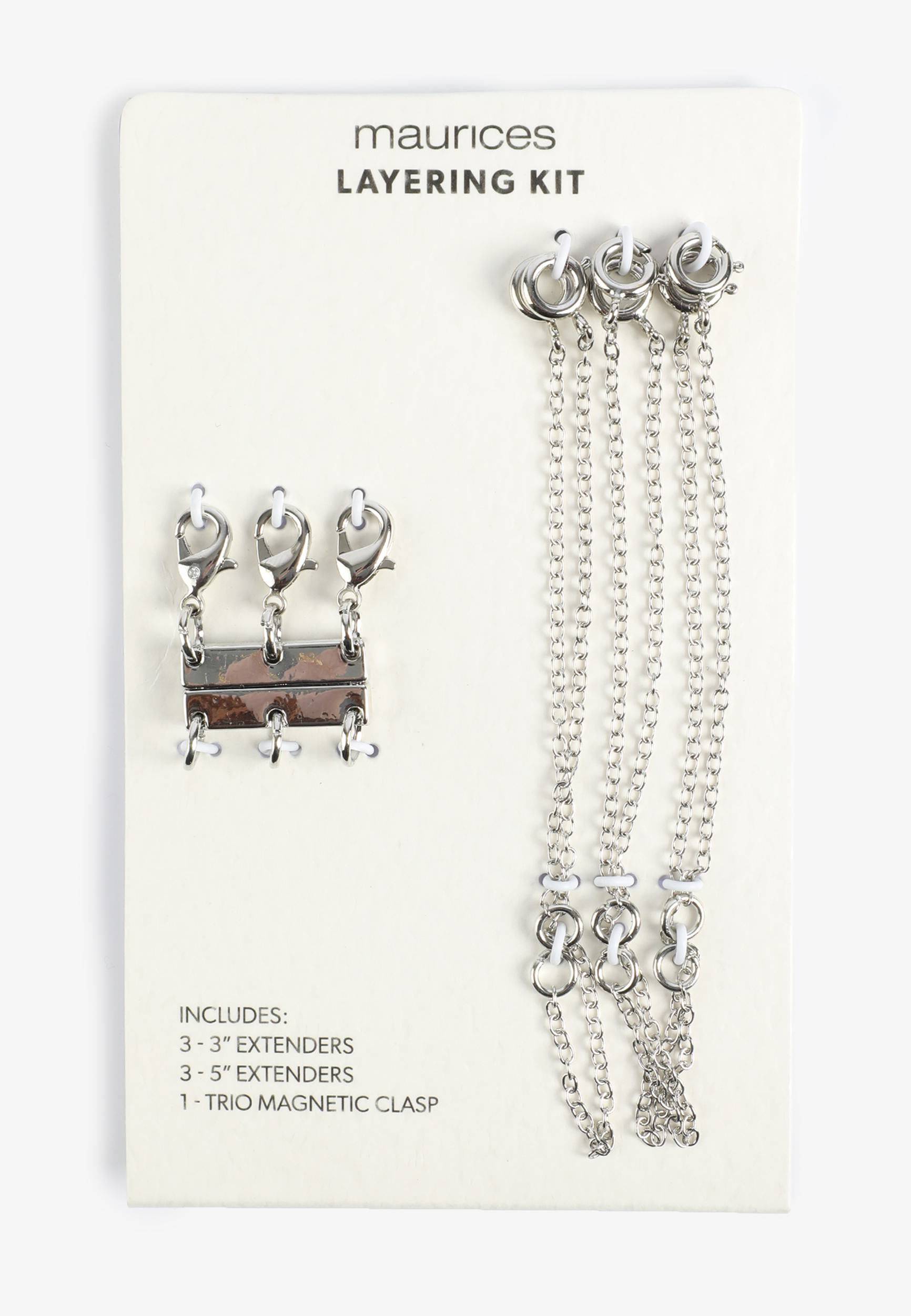Silver Necklace Layering Kit