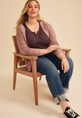 Plus Size Variegated Lace Up Tank Top, C9902, small