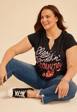 Plus Size Play Somethin Country Classic Fit Graphic Tee, C106, small