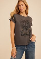 Studded Out West Records Classic Fit Graphic Tee, C4392, small