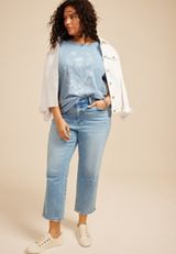 Plus Size Dandelion Relaxed Fit Graphic Tee, C161, small