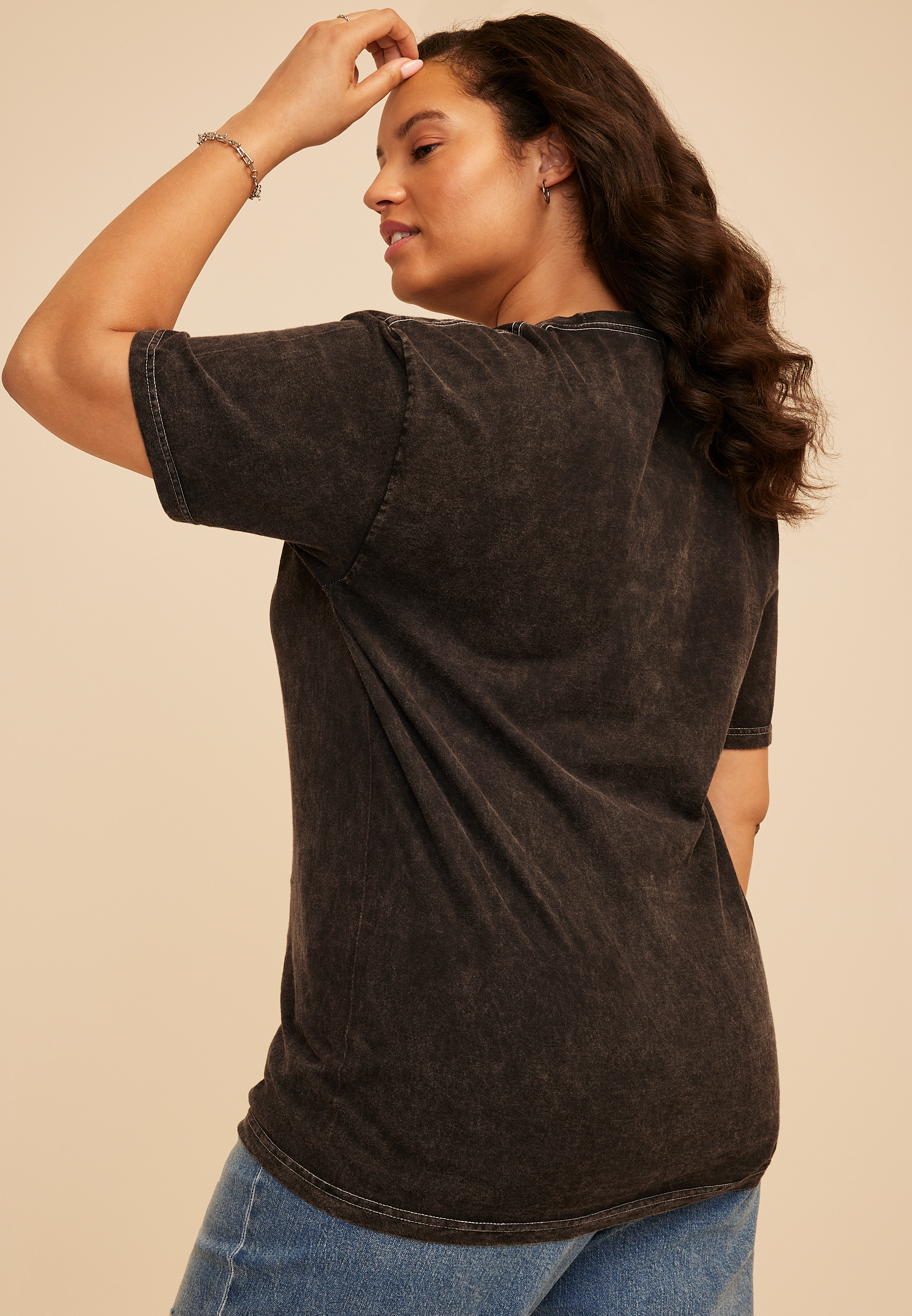 Plus Size Animal Heart Standard Fit Graphic Tee, C106, large