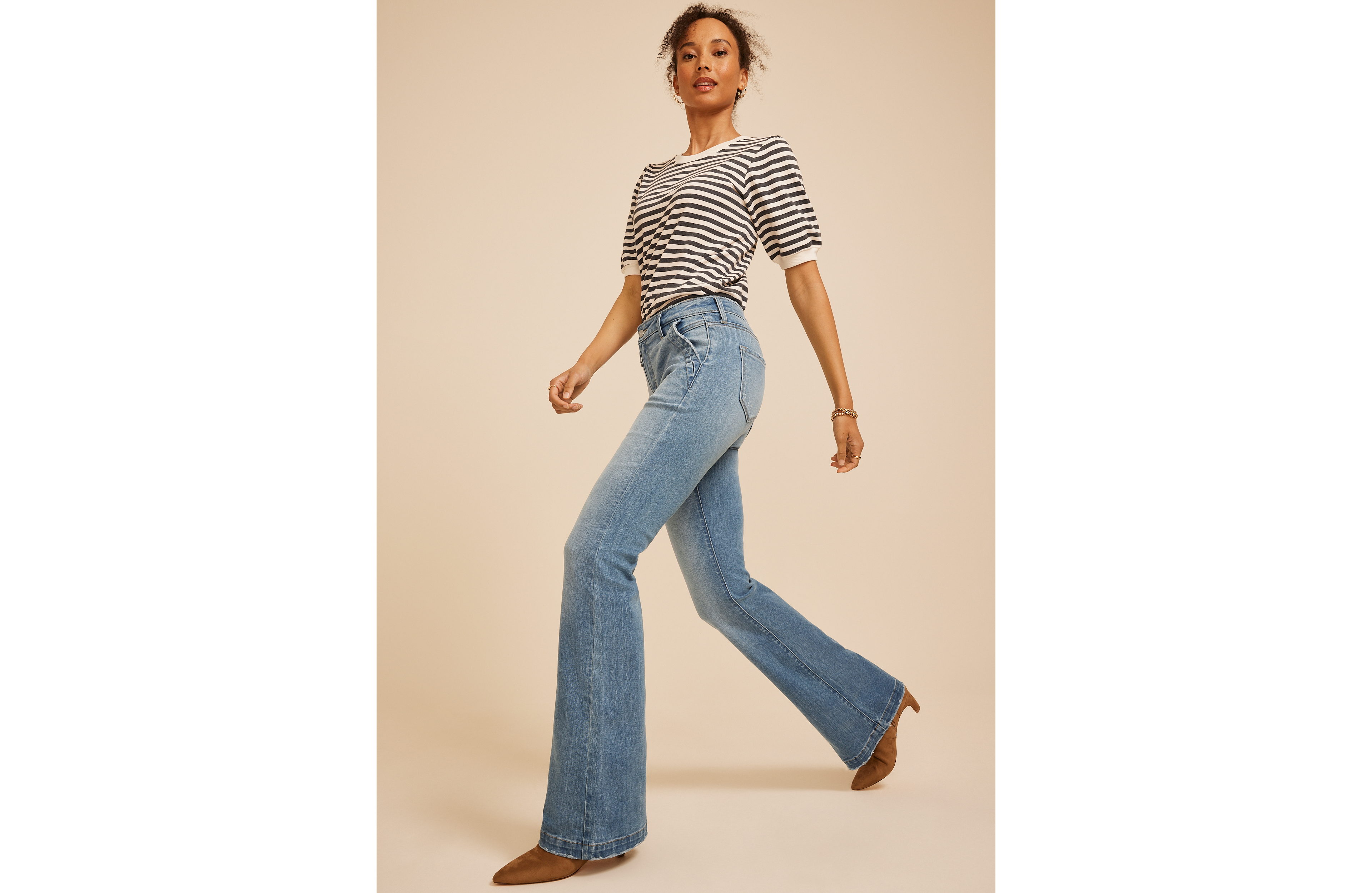 KanCan™ High Rise Trouser Pocket Flare Jean