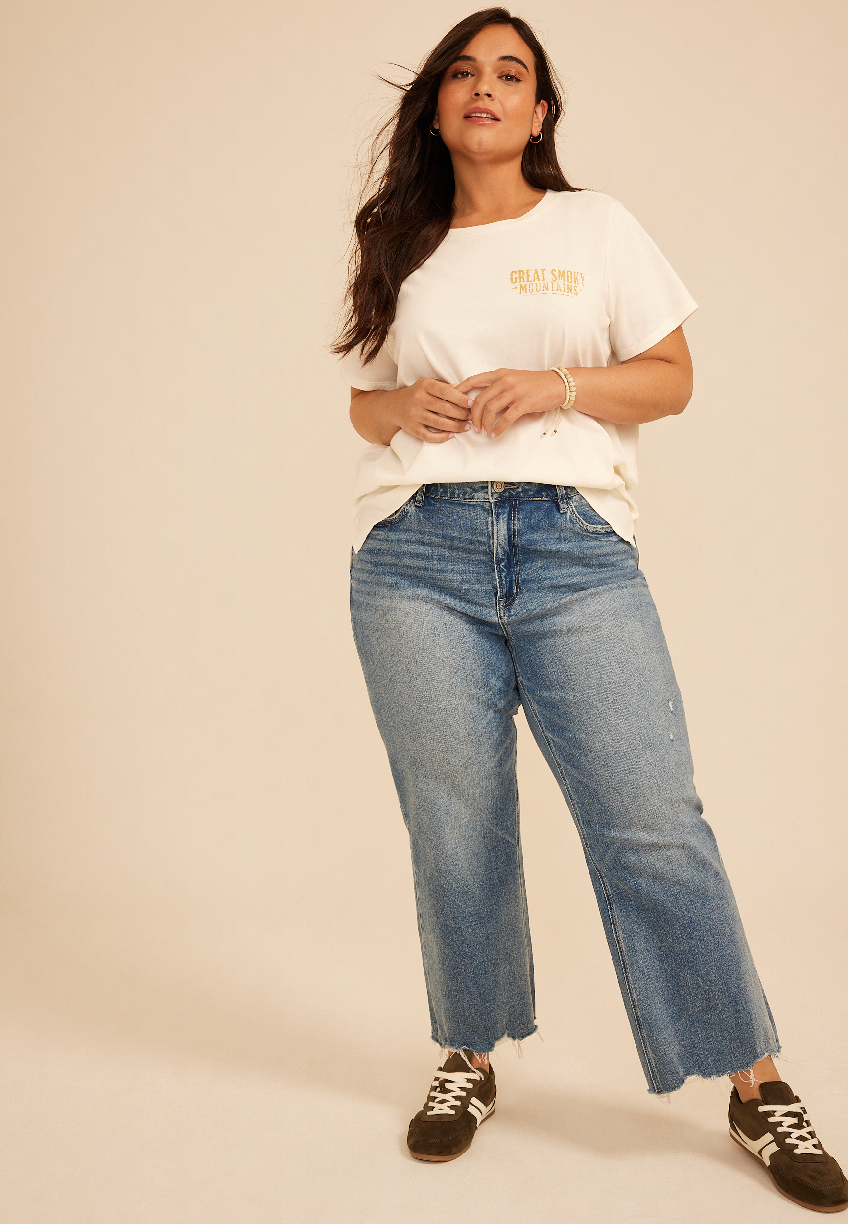 Plus Size Great Smoky Mountains Classic Fit Graphic Tee, C2789, large