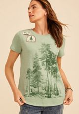 Scenic Forest Classic Fit Graphic Tee, C7225, small