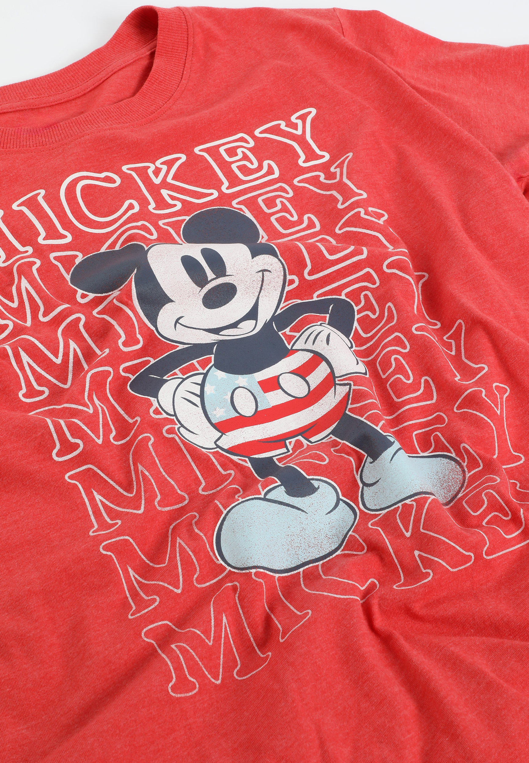 Mickey Americana Oversized Fit Graphic Tee, C1375, large