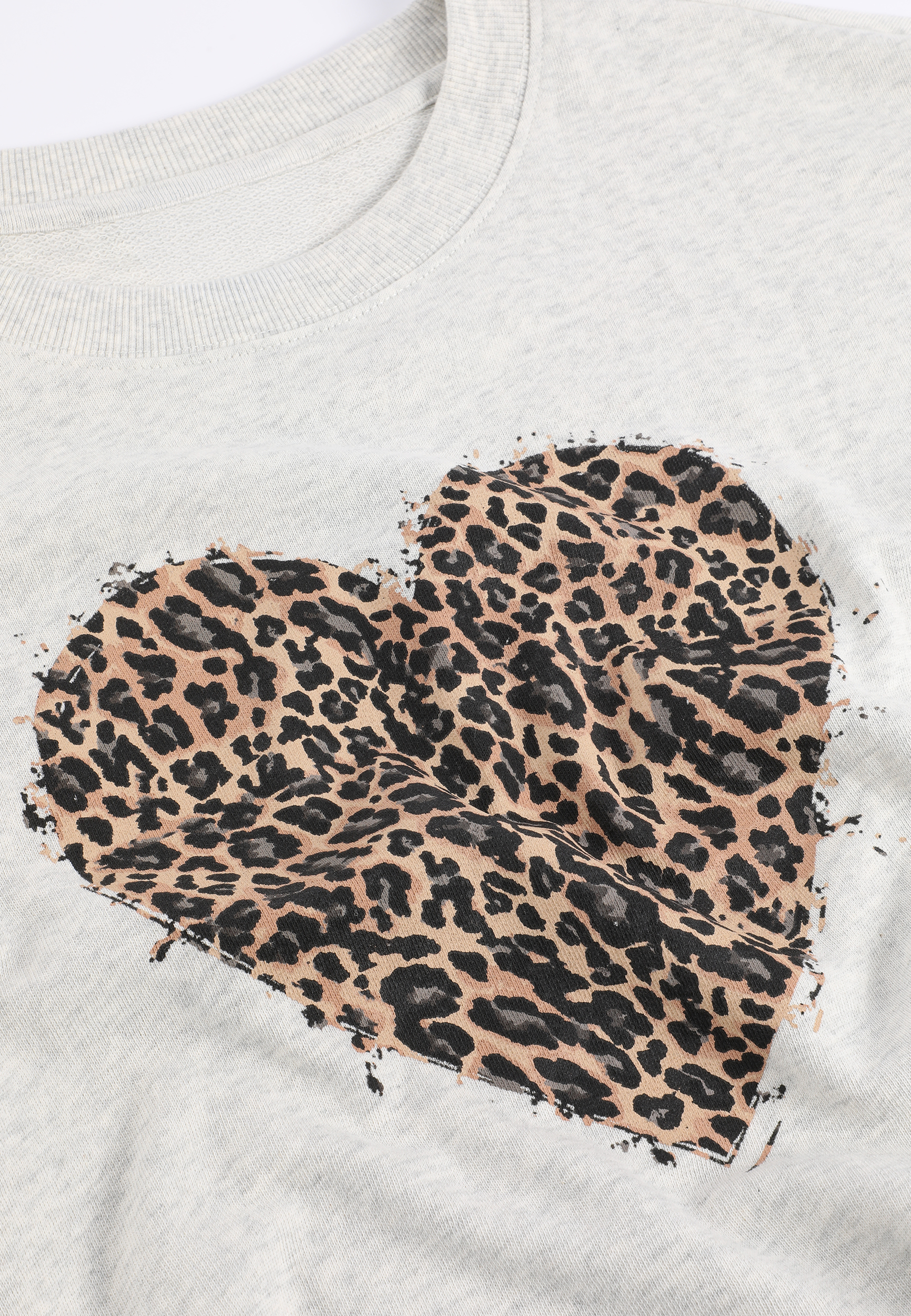 Animal Heart Relaxed Fit Sweatshirt, C2445, large