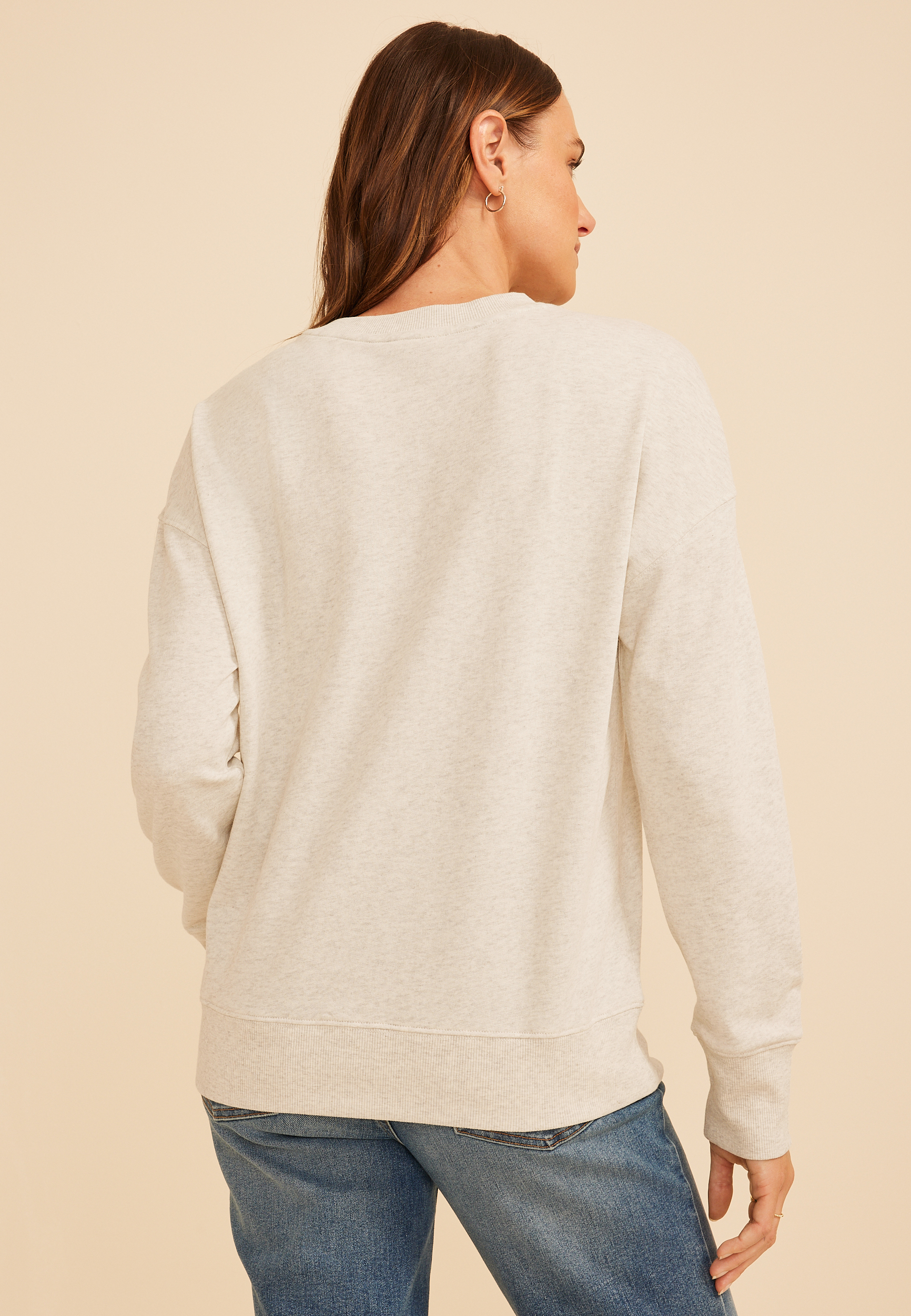 Animal Heart Relaxed Fit Sweatshirt, C2445, large