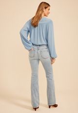 KanCan&trade; Low Rise Contrast Piecing Bootcut Jean, C2806, small