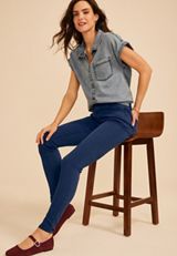 m jeans by maurices&trade; High Rise Color Jegging, C1605, small